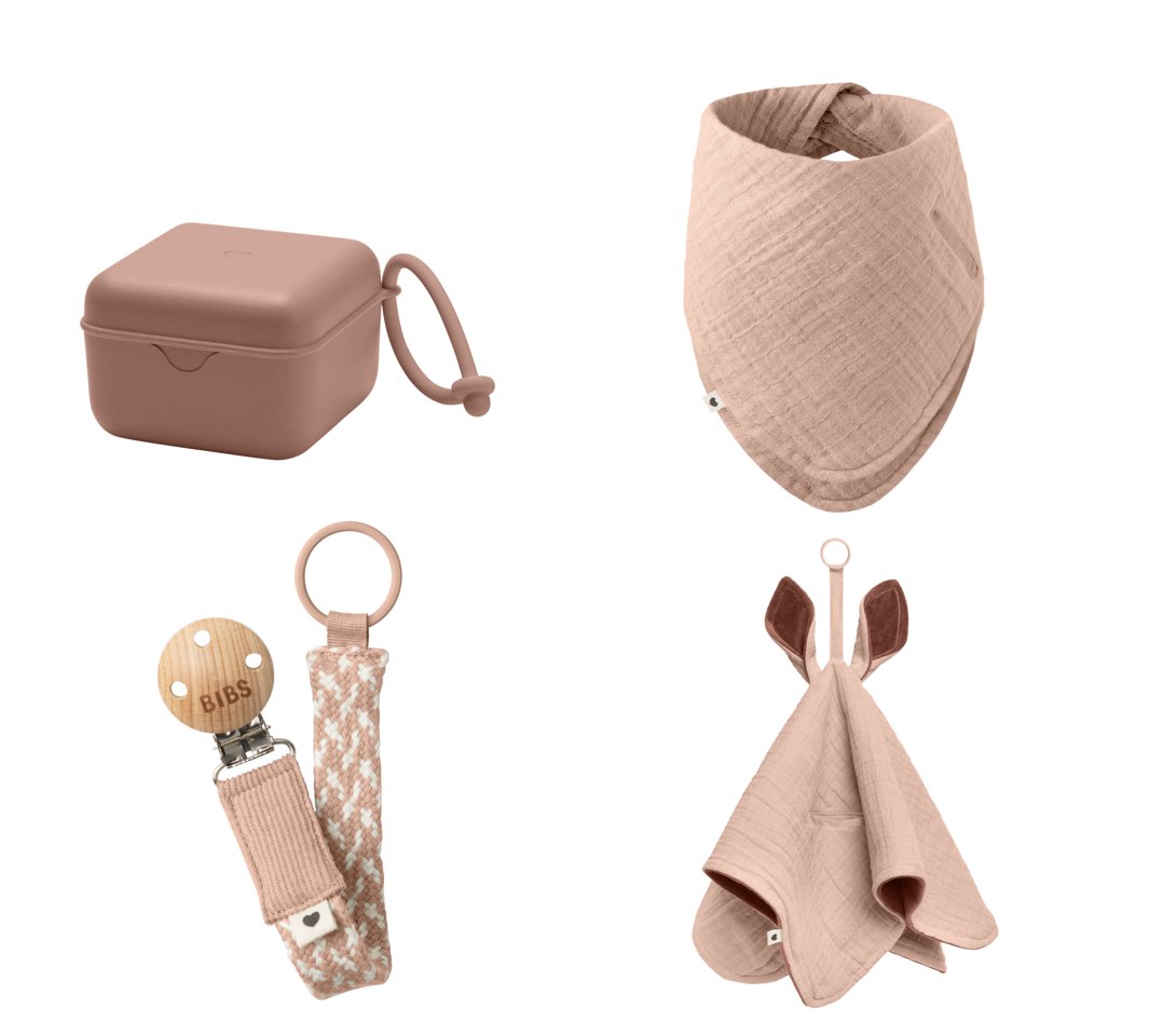 BIBS - Essentials Bundle - Sut Boks, Bandana, Sut Klips & Nusseklud