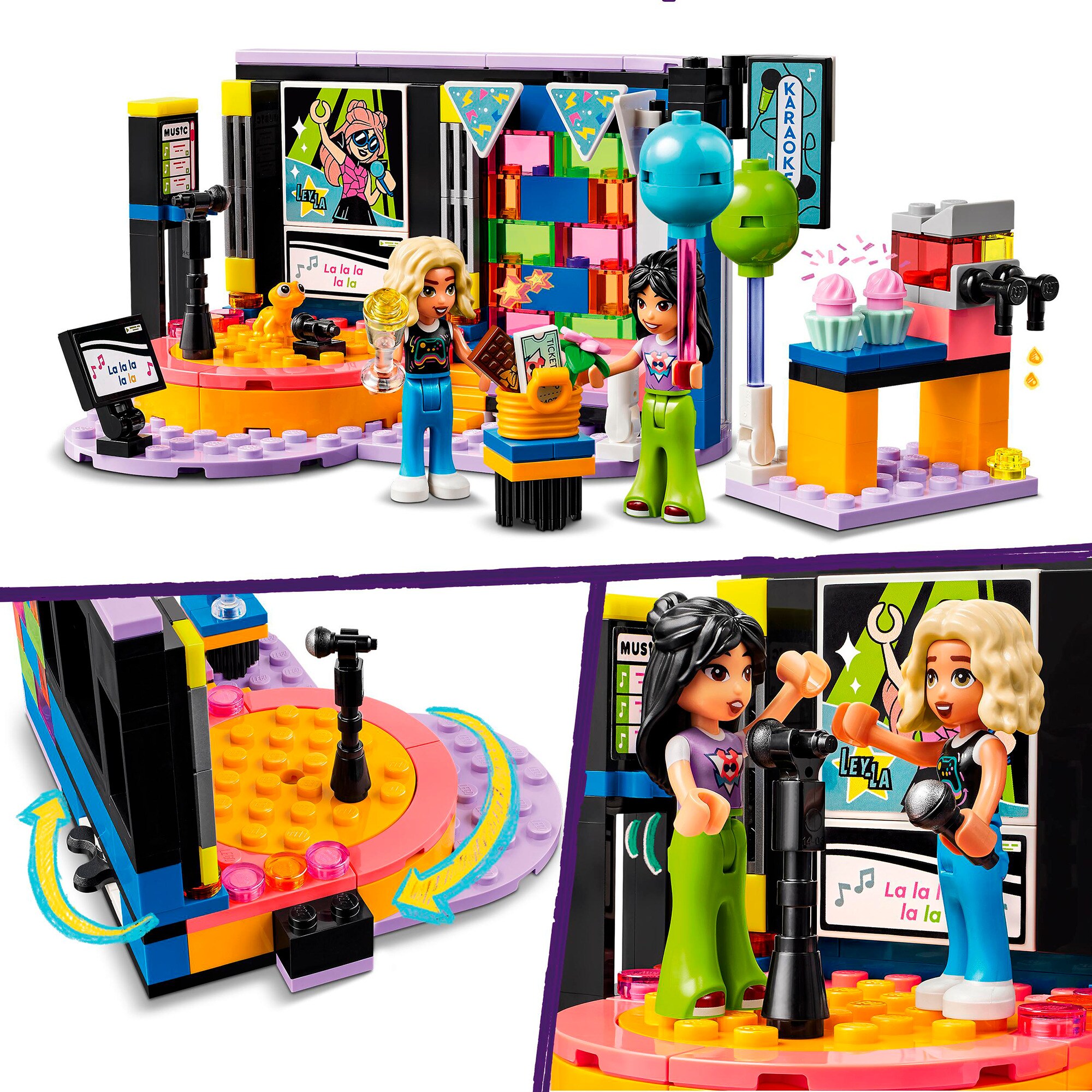 LEGO Konstruktionsspielzeug Friends Karaoke-Party