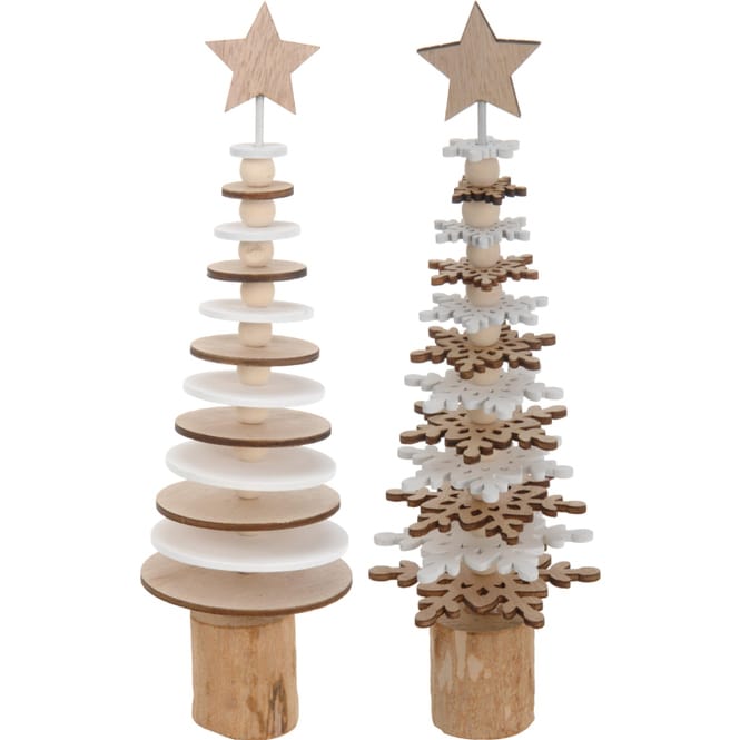 Tannenbaum - aus Holz - 7,5 x 25 cm - 1 Stück