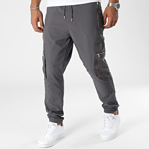 Pantalon Cargo Gris Anthracite