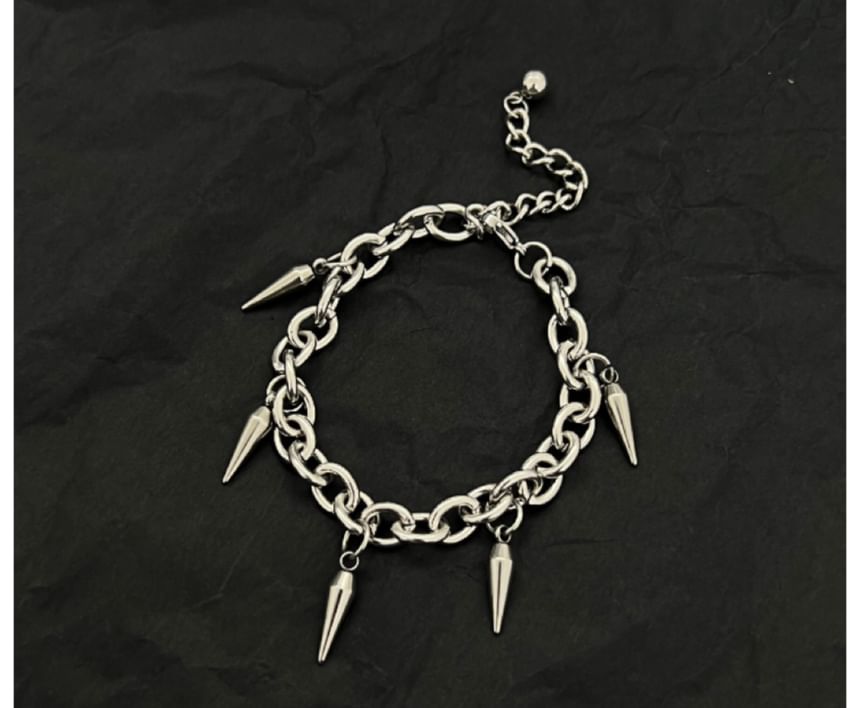 PANGU - Armband met studs en franjes
