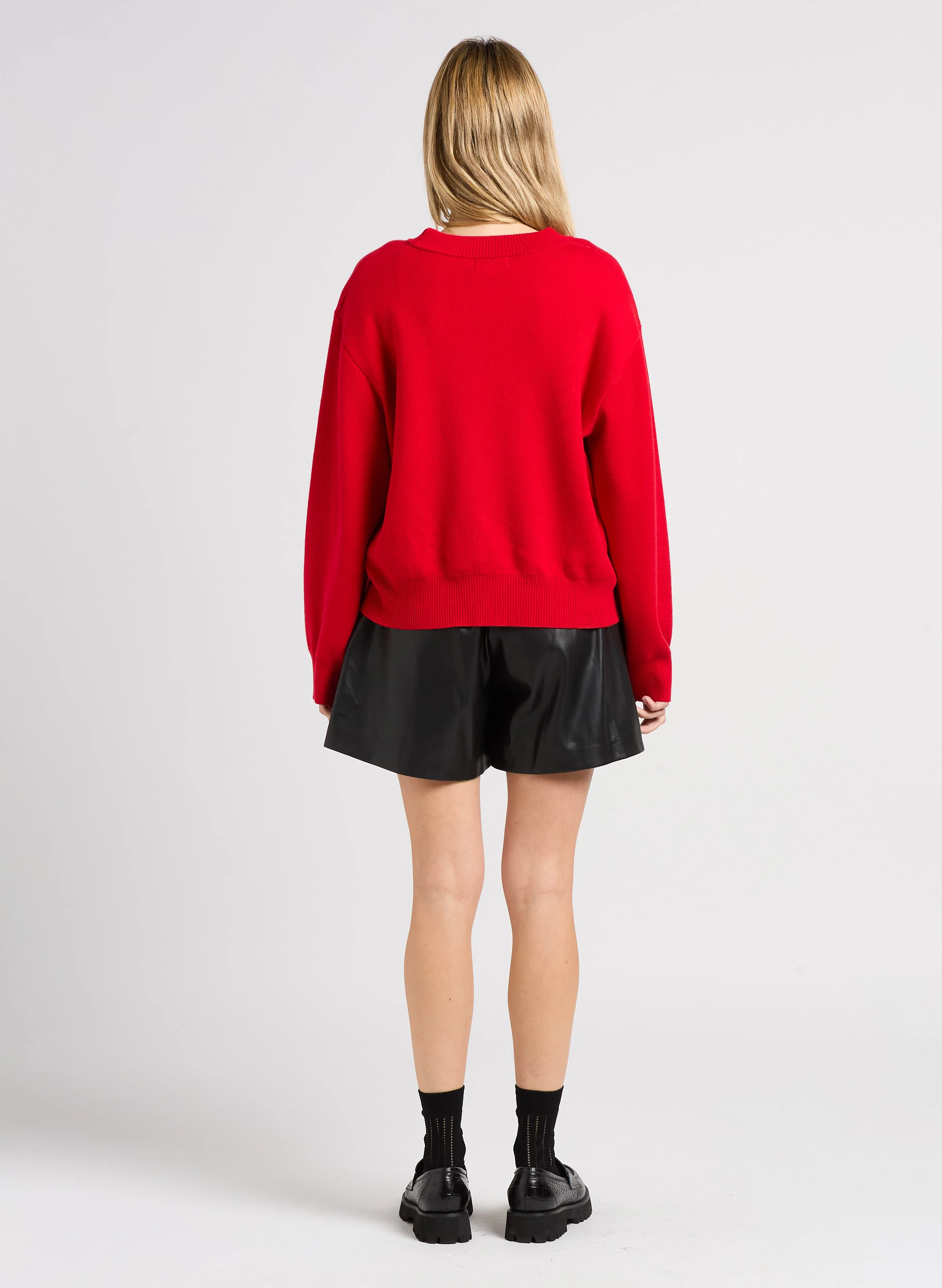 BANNY - Short large taille haute | Noir