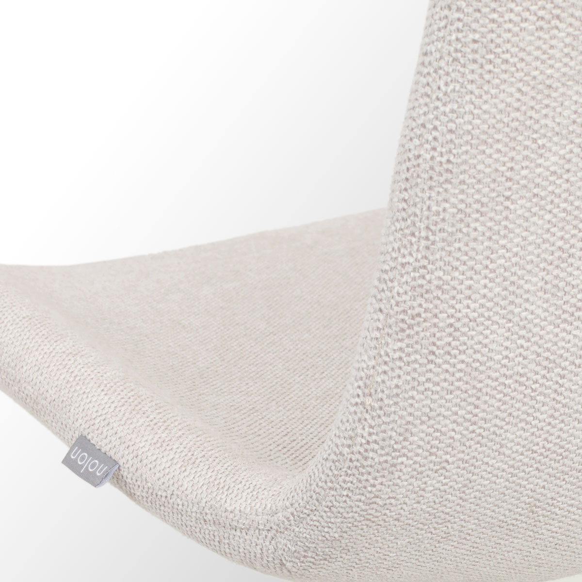 Eetkamerstoel Noa-Fé beige - zwart onderstel - set van 2