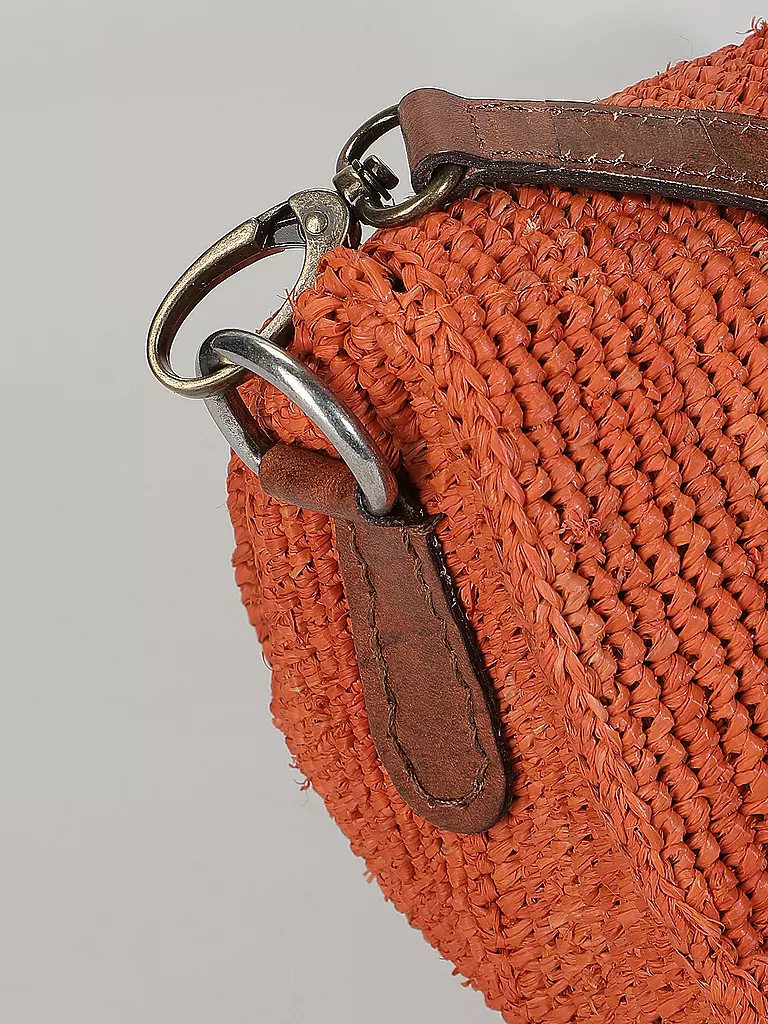 IBELIV Strohtasche - Mini Bag TIAKO orange
