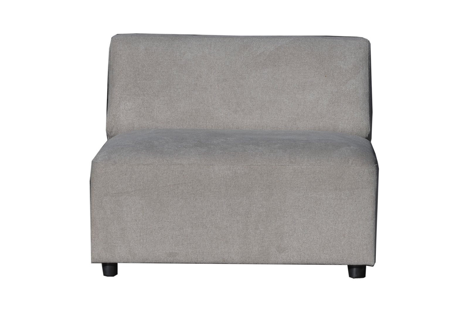 Cosmo midtmodul Tekstil Soft Ecry med sorte ben