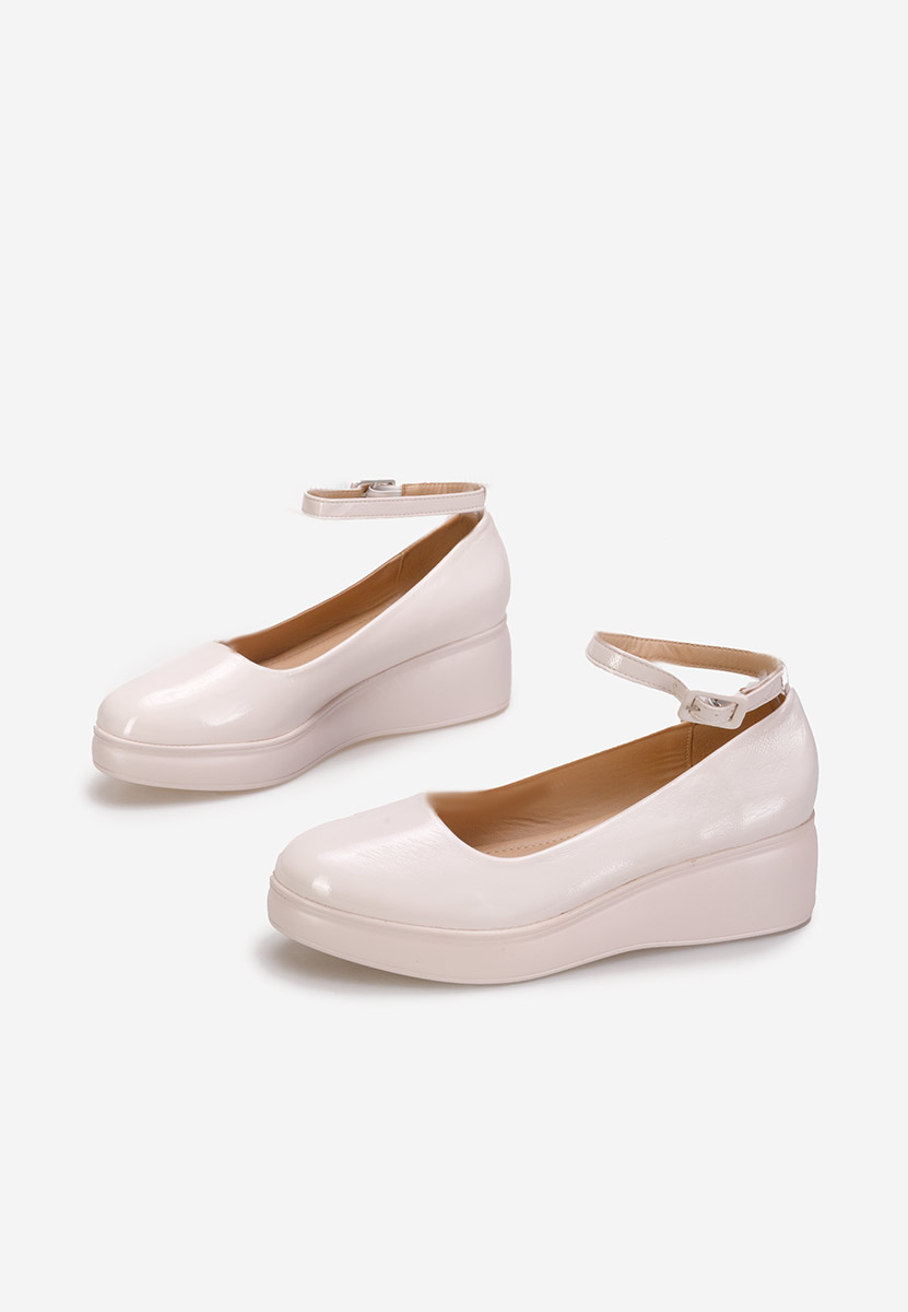 Chaussures casual à plateforme beige Evelyne V2