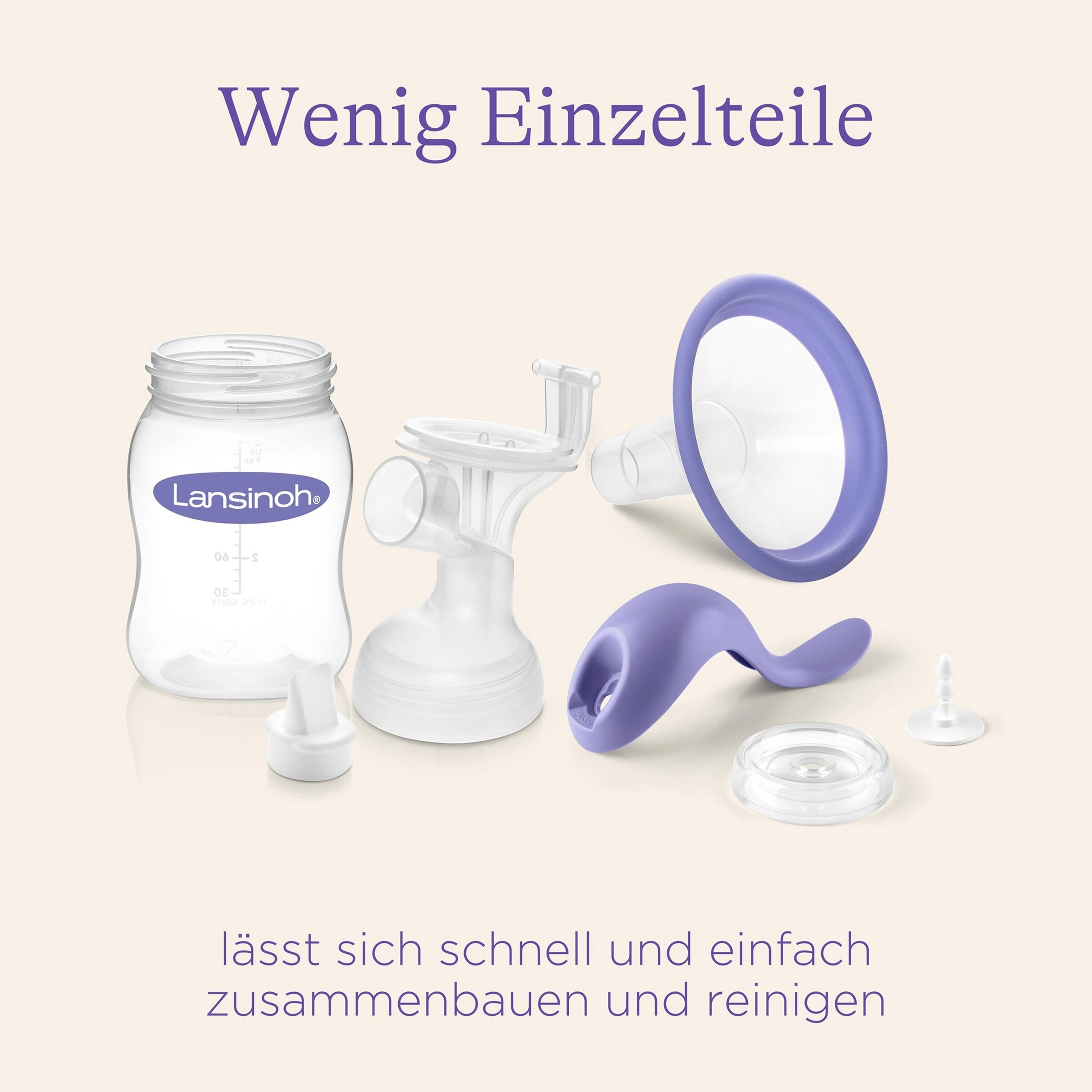 Lansinoh Handmilchpumpe Weithals