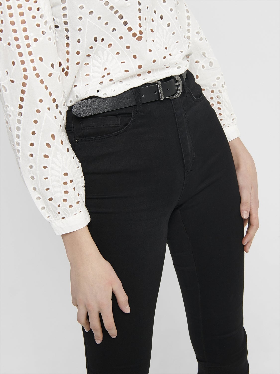ONLROYAL Hohe Taille Skinny Fit Jeans Black