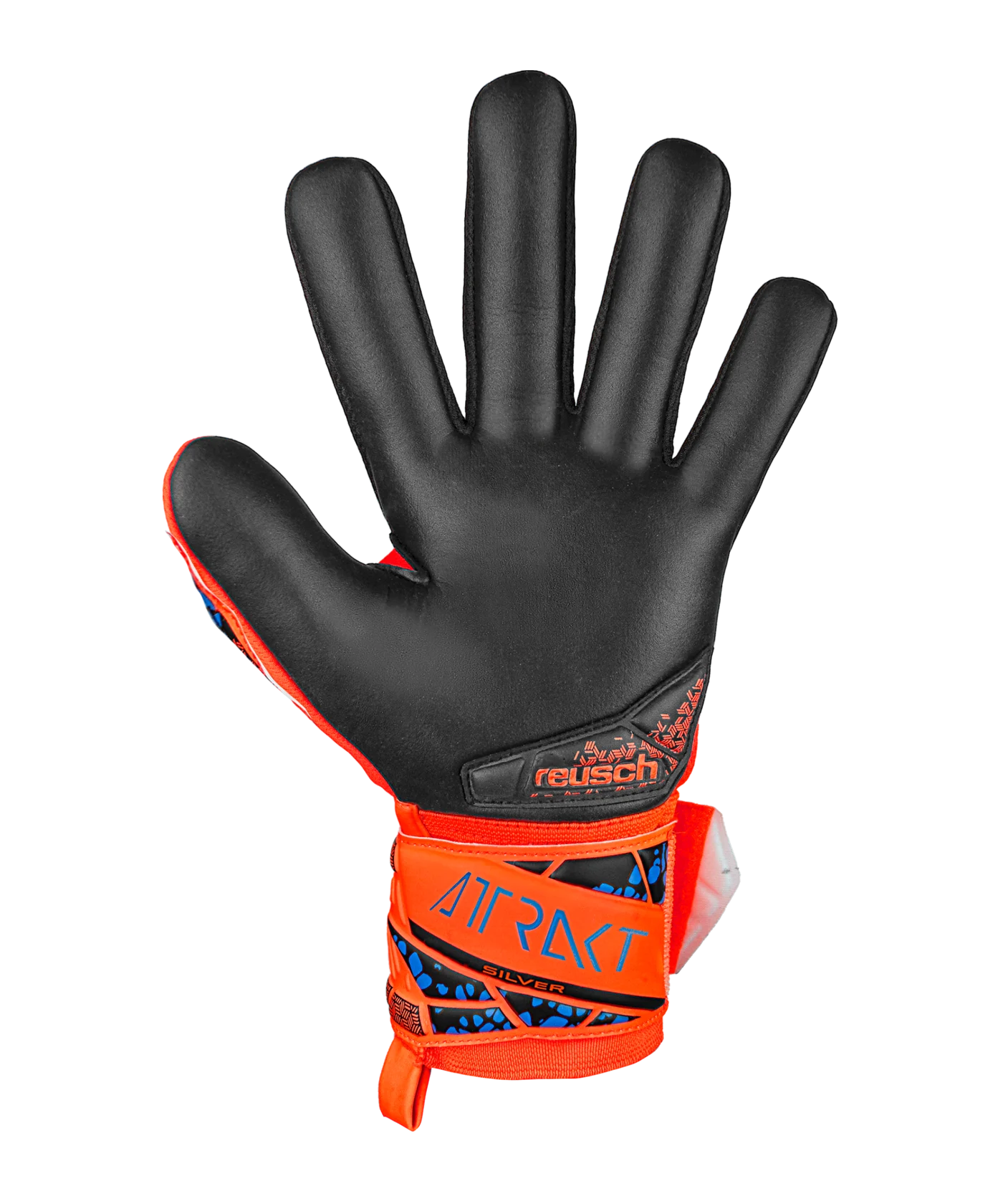 Reusch Attrakt Silver NC TW-Handschuhe Night Spark 2024 Orange Blau Schwarz F2211