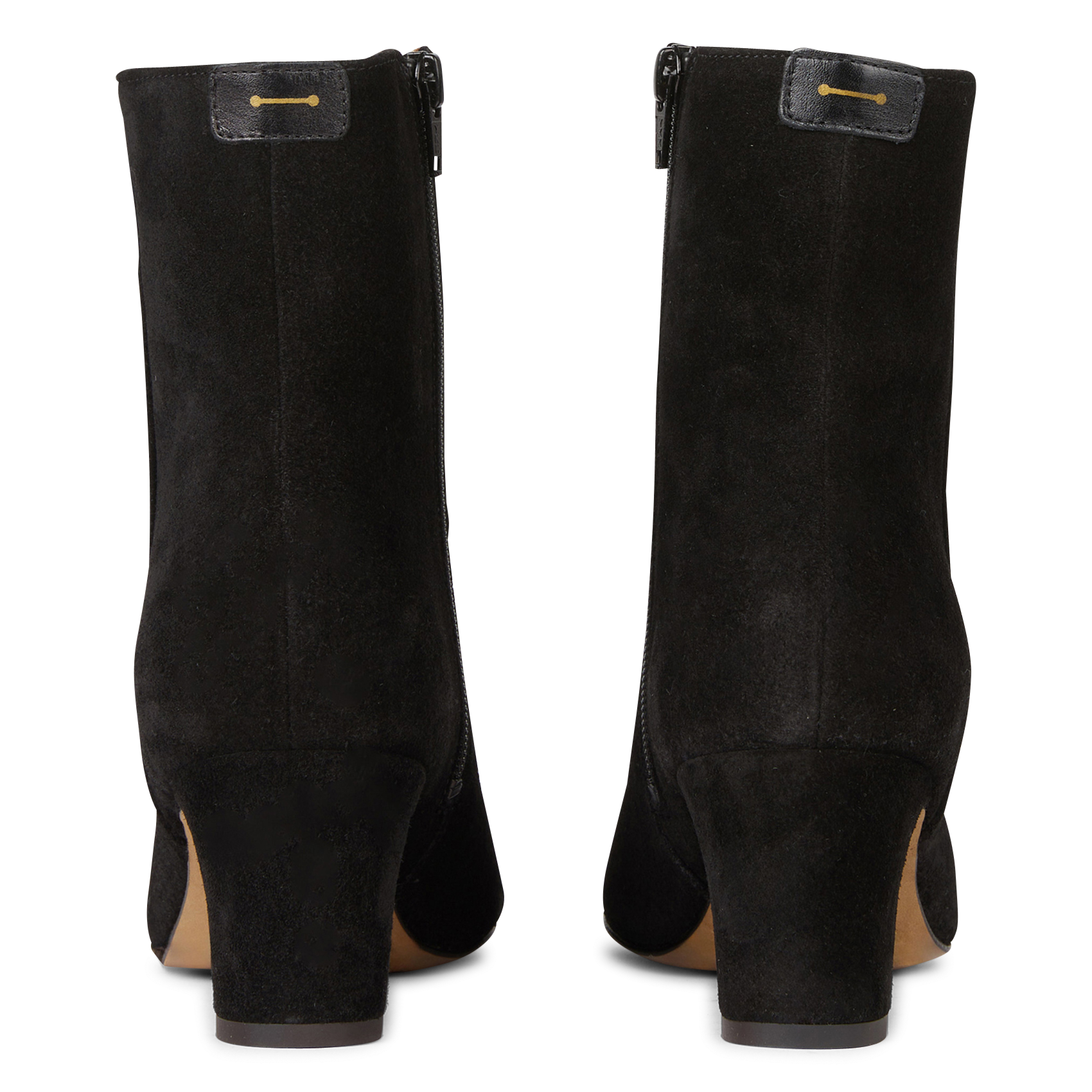 LISE - Bottines en cuir velours | Noir