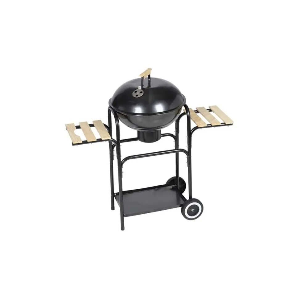 vidaXL - Kolenbarbecue - Zwart - Metaal