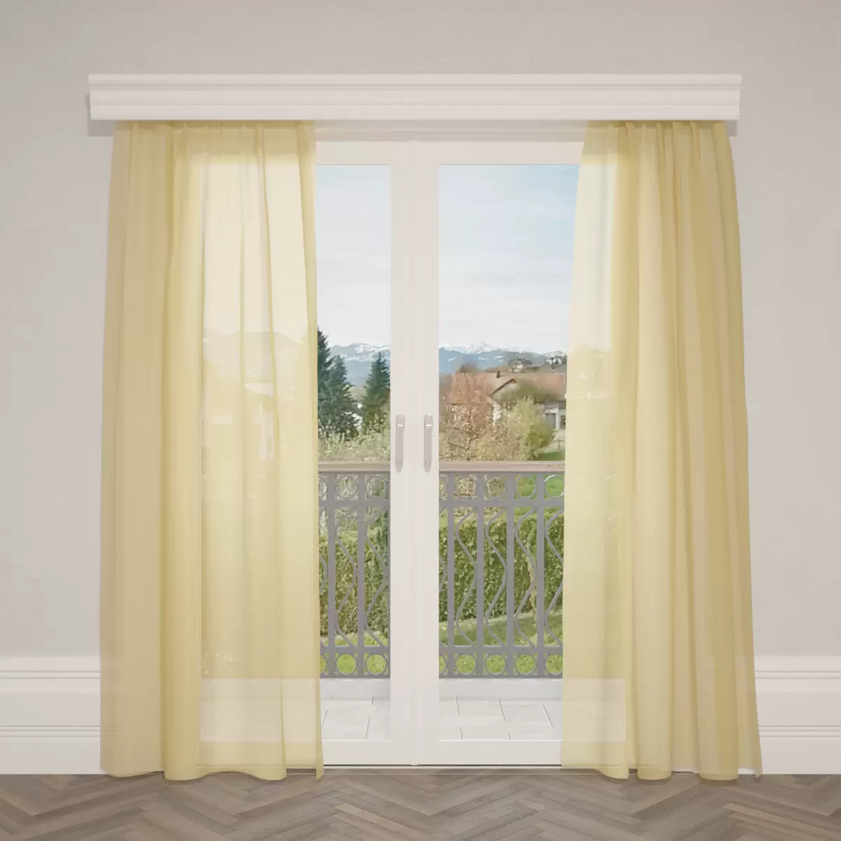Tagvorhang Mousseline Gold