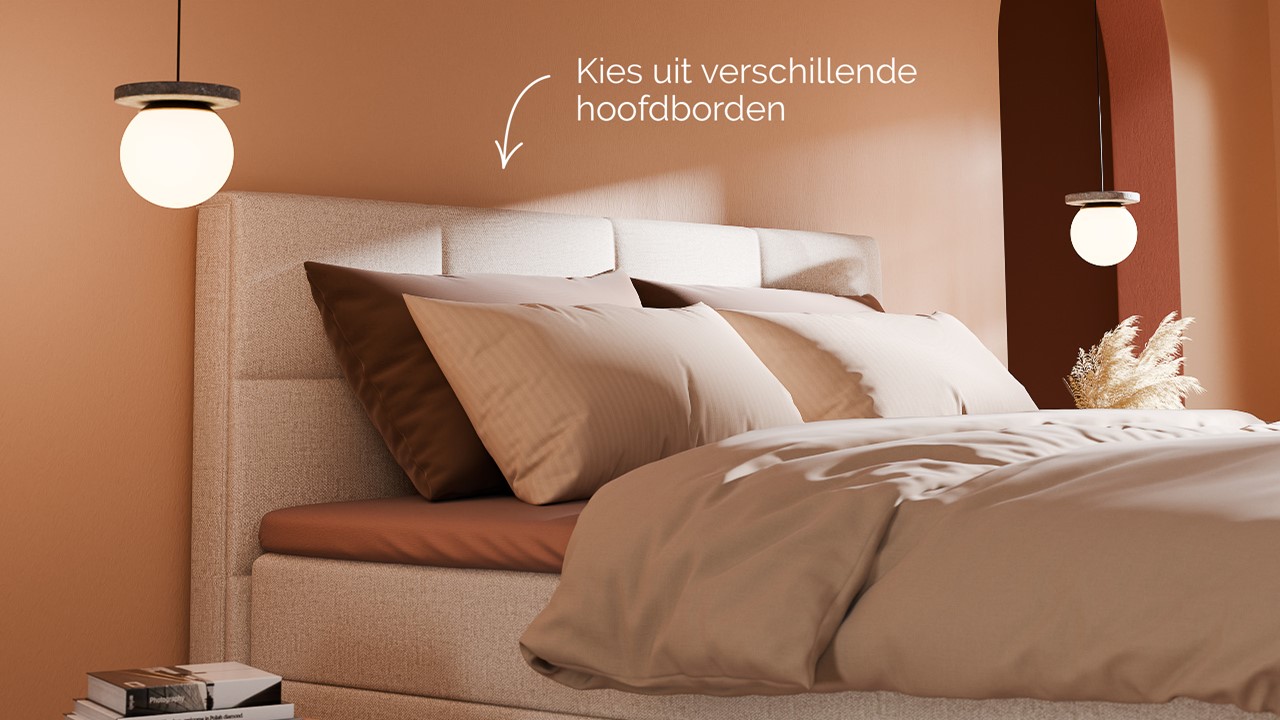 Boxspring Crystal - Soft touch beige