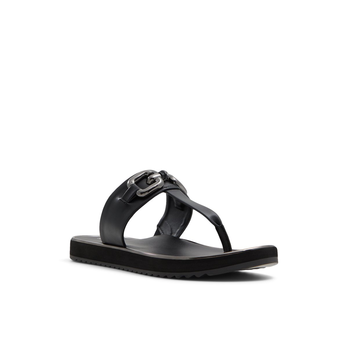 K STUDIO-Chaecan-Tongs sandales - Talon plat - Noir