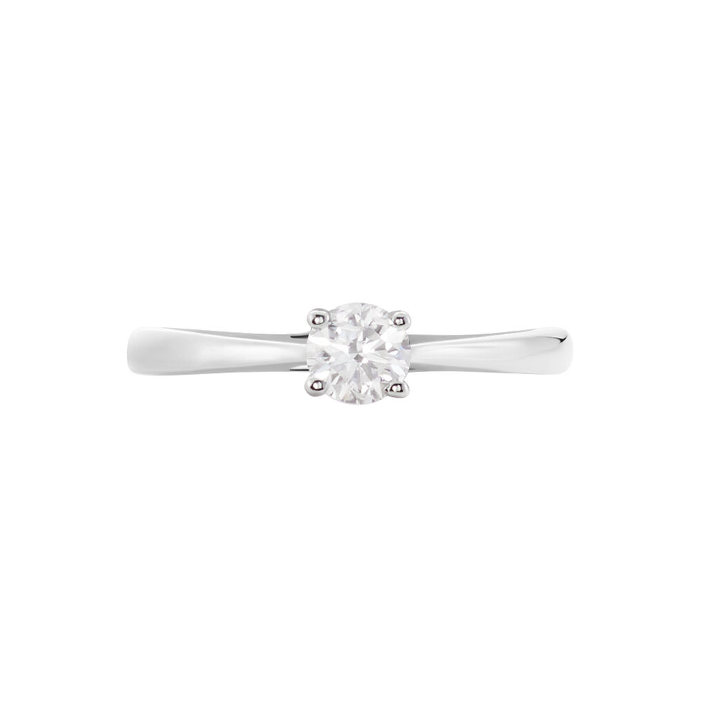 Bague Solitaire Aphrodite Or Blanc Diamant