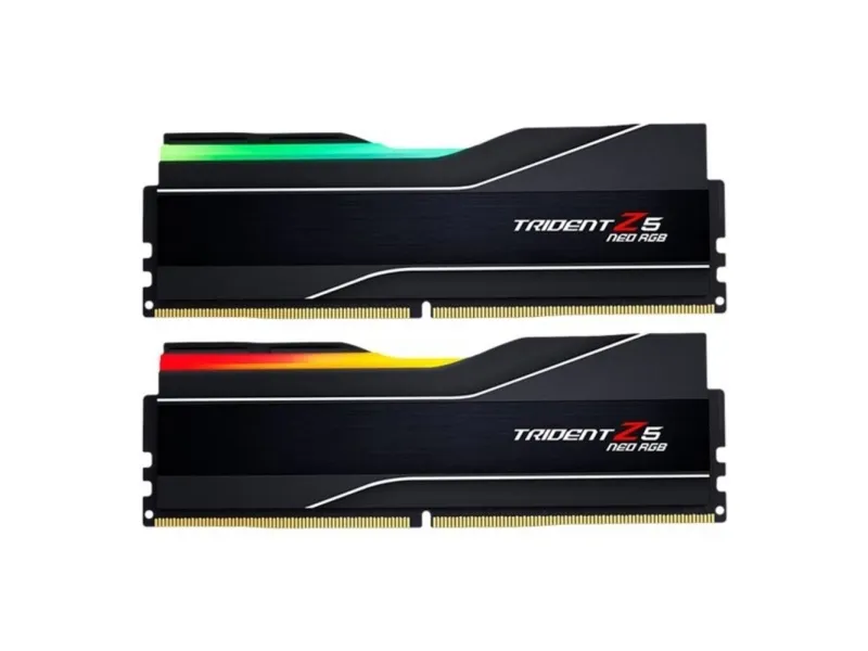 G.Skill Trident Z5 Neo RGB - DDR5 - sæt - 32 GB: 2 x 16 GB - DIMM 288-PIN - 6000 MT/s / PC5-48000 - CL30 - 1.35 V - ikke bufferet - ikke-ECC - mat sort