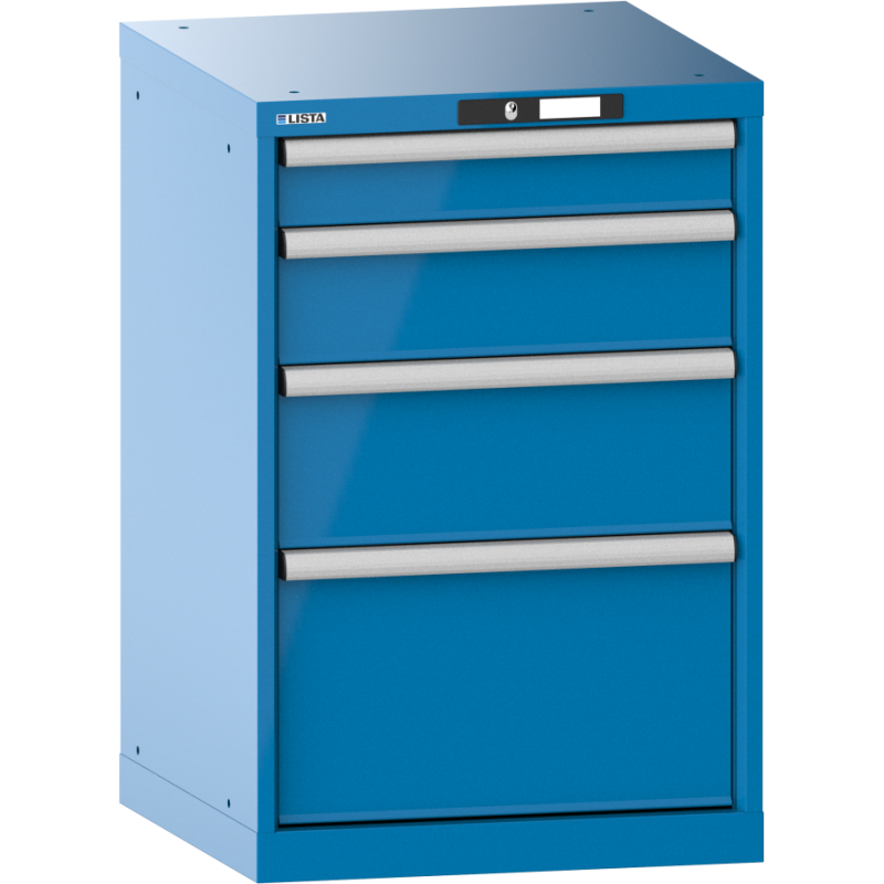 Armoire à tiroirs Lista 27x27E H 85 x L 56,4 x P 57,2 cm avec plusieurs tiroirs Key Lock