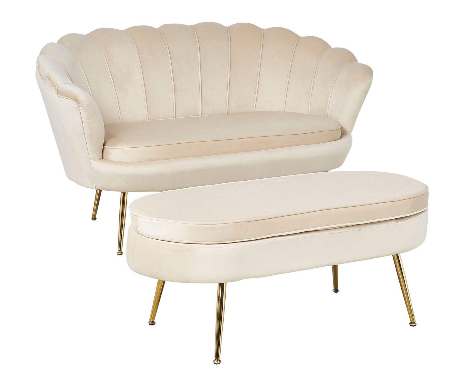 Polsterbank beige