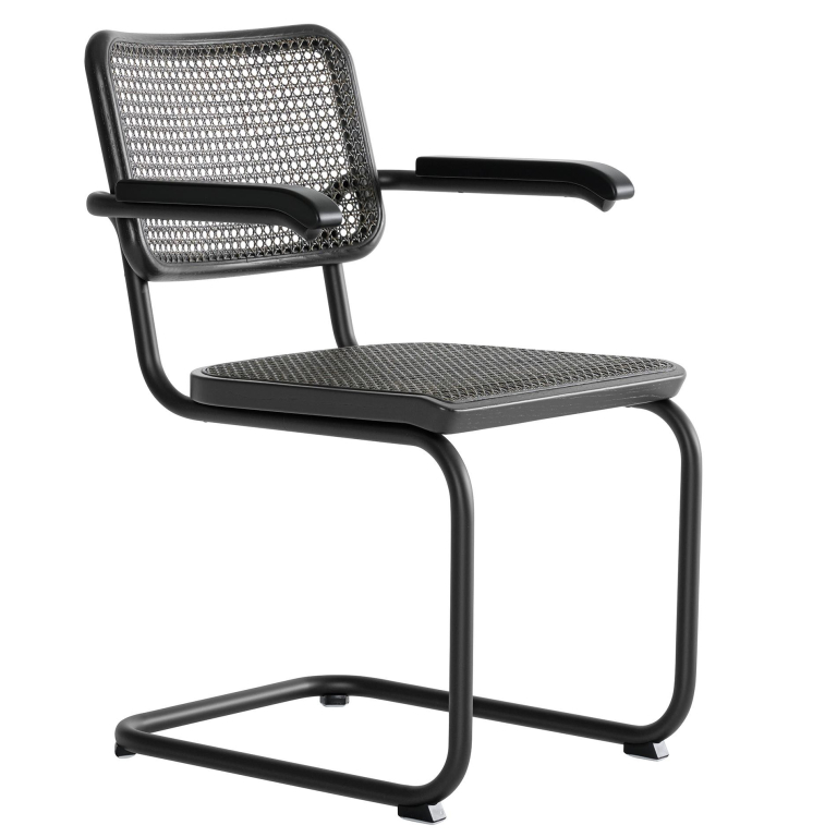 Thonet S64 V eetkamerstoel Dark Melange Black