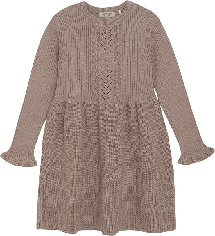 Huttelihut Dress LS Knit Fawn