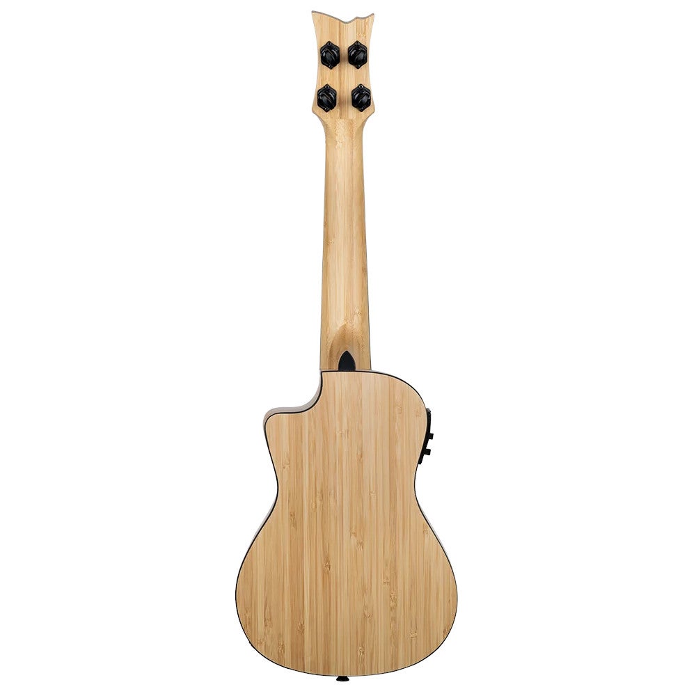 Ortega RUNAB-CC Bamboo Series Concert Size Ukulele Natural E/A concert ukelele met gigbag