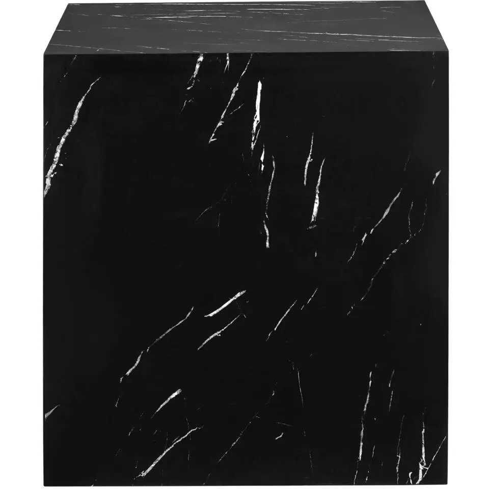 tectake Salontafel Lasley, draagkracht 45 kg, Marmerlook Zwart
