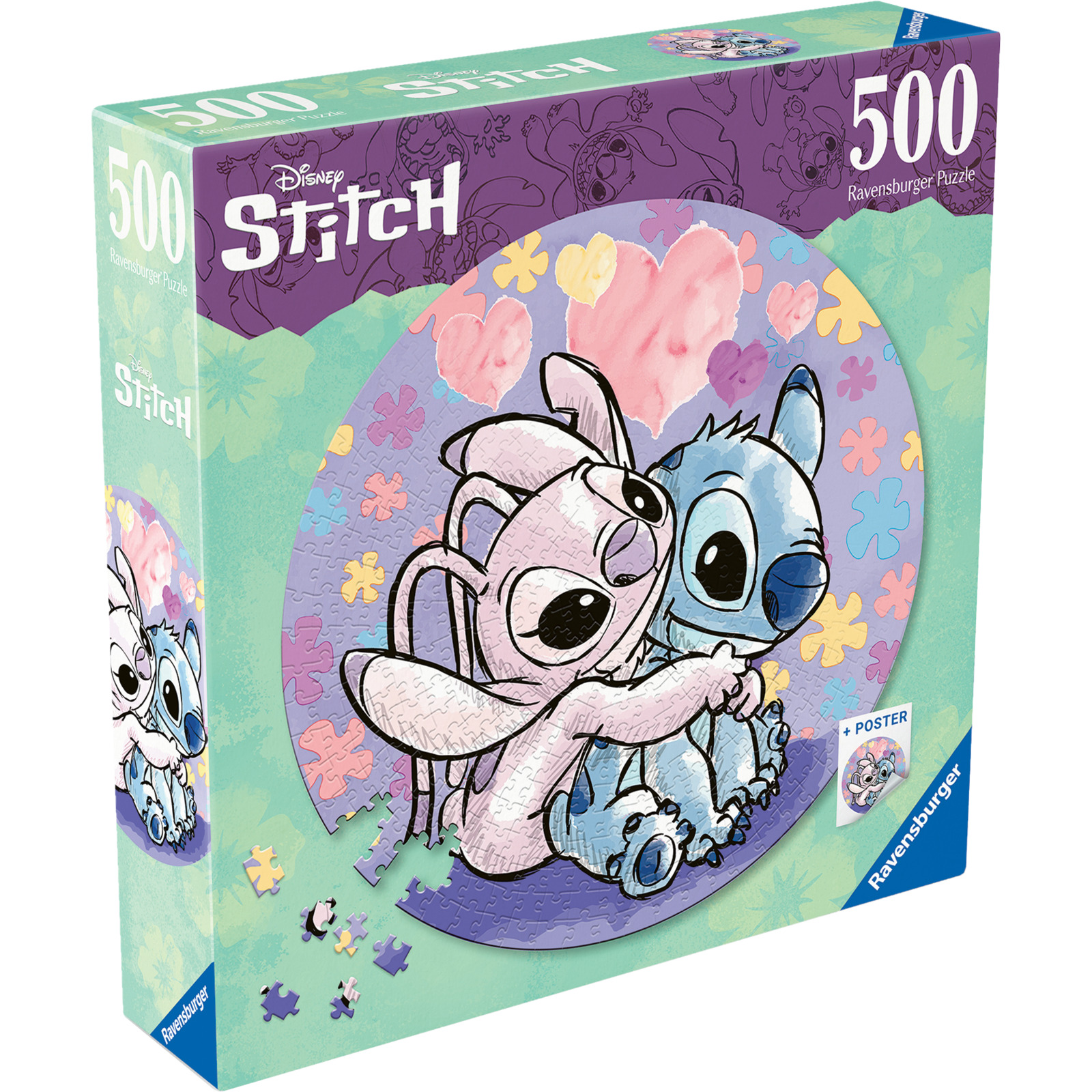 Ravensburger Rund-Puzzle Stitch 500-teilig