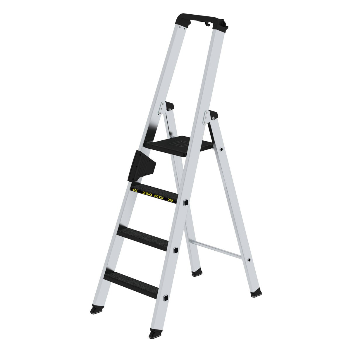 PROREGAL Trapladder 250 kg Enkelzijdige toegang met Clip-Step R13 4 treden