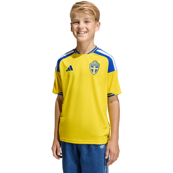 adidas Zweden Thuis Shirt Kids WK 2026