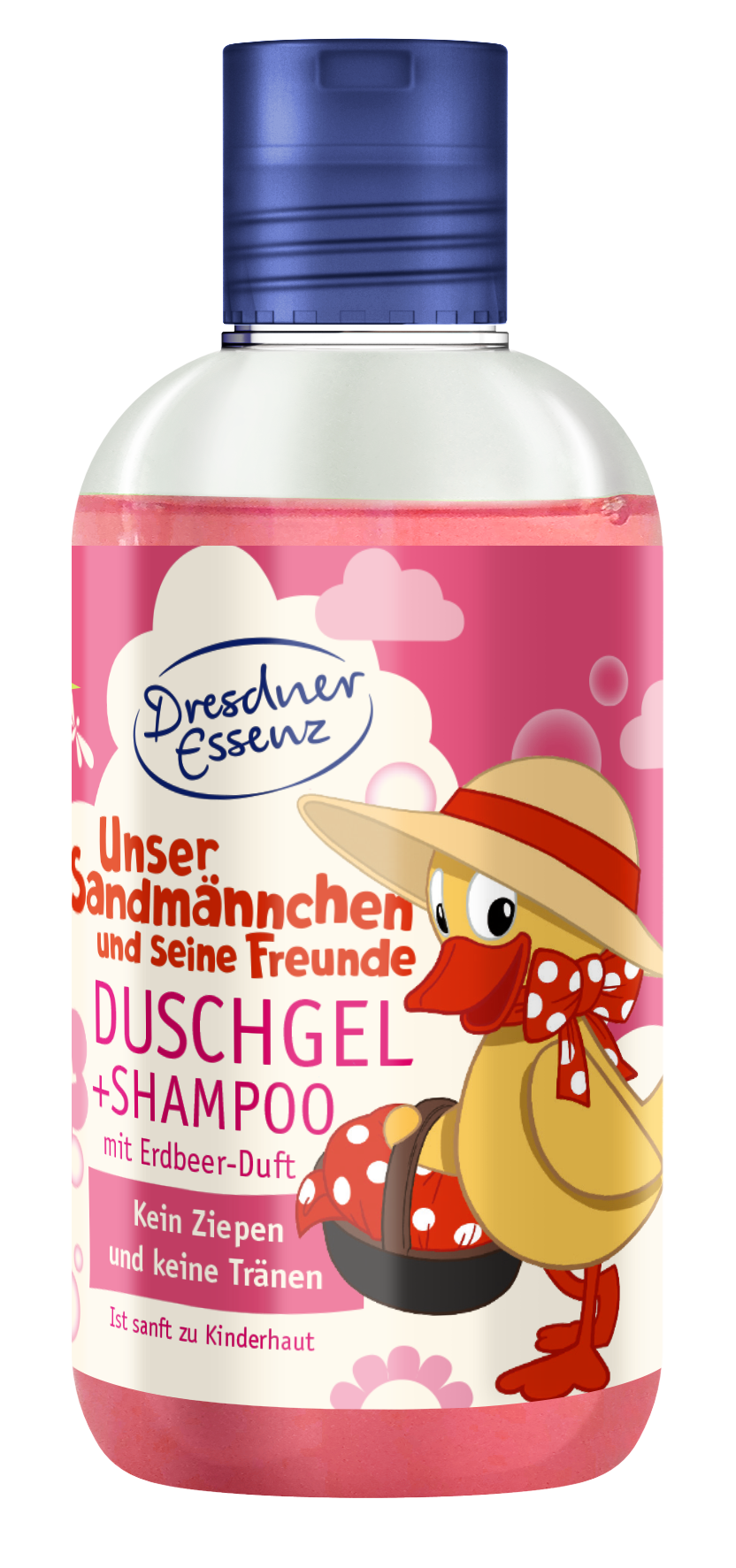 DRESDNER Duschgel Sandmann Gel 2in1 mit Erdbeer Duft 250 ml