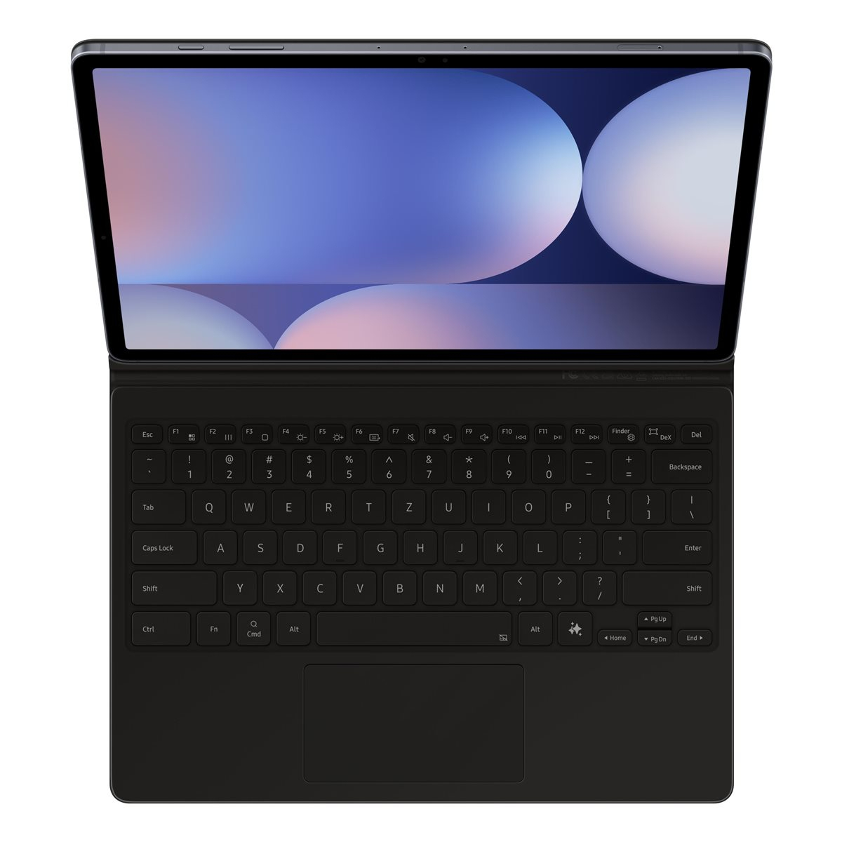 Galaxy Tab S10  Plus / S9 FE  Plus / S9  Plus Book Cover Tasche mit Tastatur (EF-DX825BBEGSW) - Schwarz