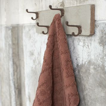 Sealskin badmat aztec 60x90cm donkerroze