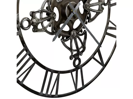 Horloge murale Argenté 78 cm Métal