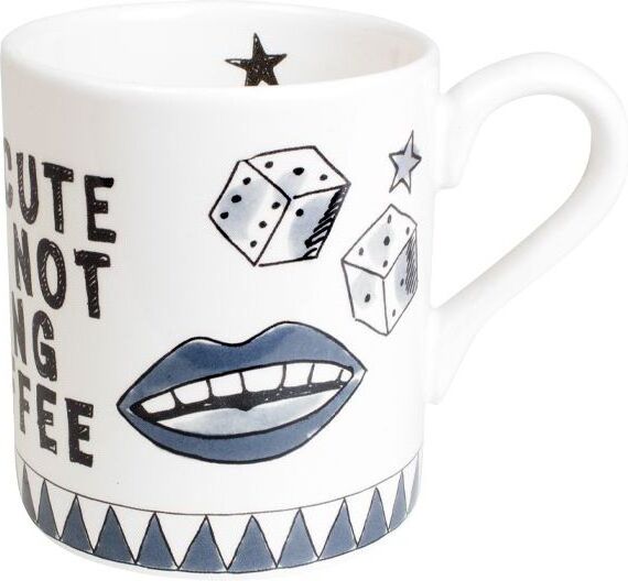 Blond Amsterdam mok Noir You're Cute wit / zwart 0,3 L