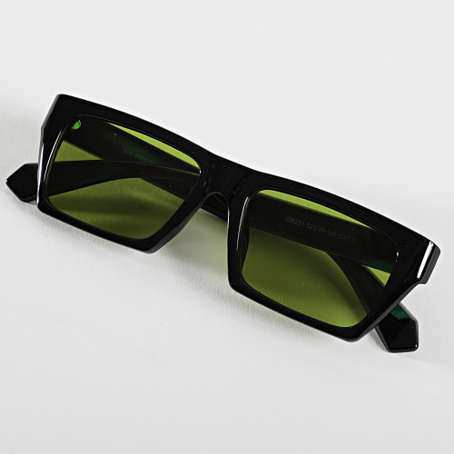 Lunettes De Soleil Noir Vert
