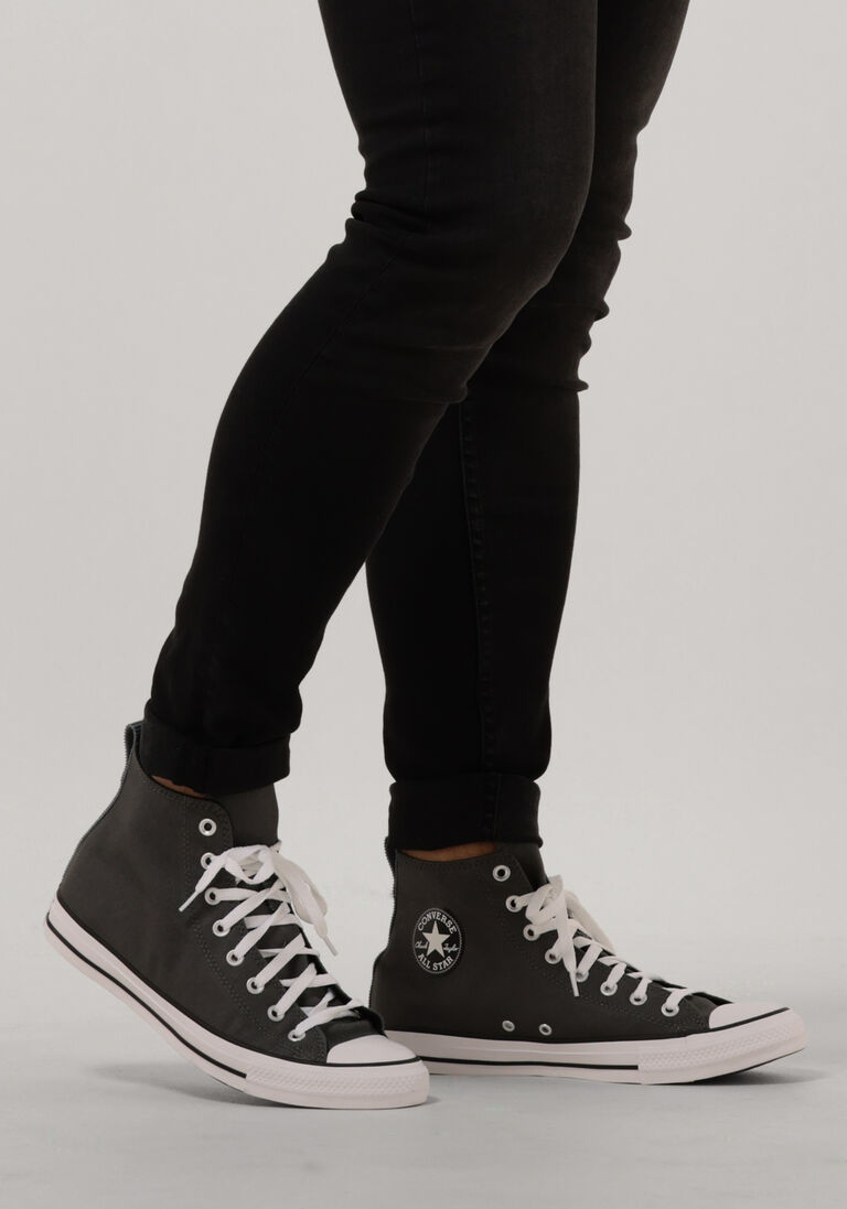 CONVERSE grijze converse hoge sneaker chuck taylor all star hi