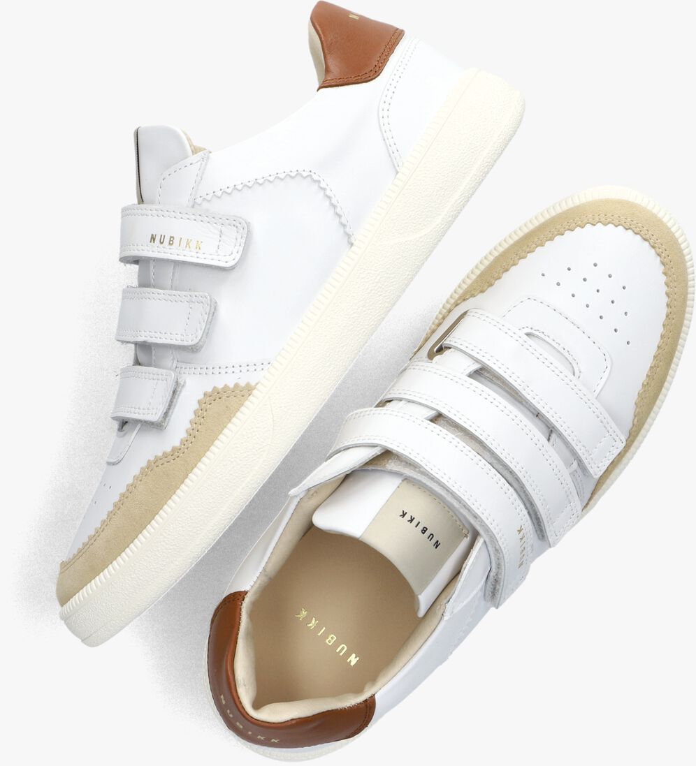 NUBIKK witte nubikk lage sneakers ray straps