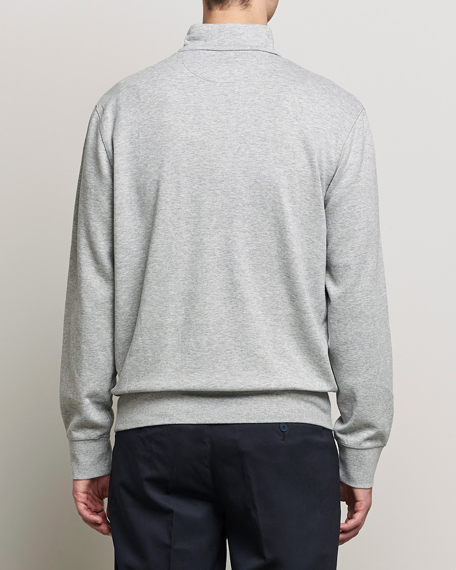 Polo Ralph Lauren Double Knit Half-Zip Sweater Andover Heather