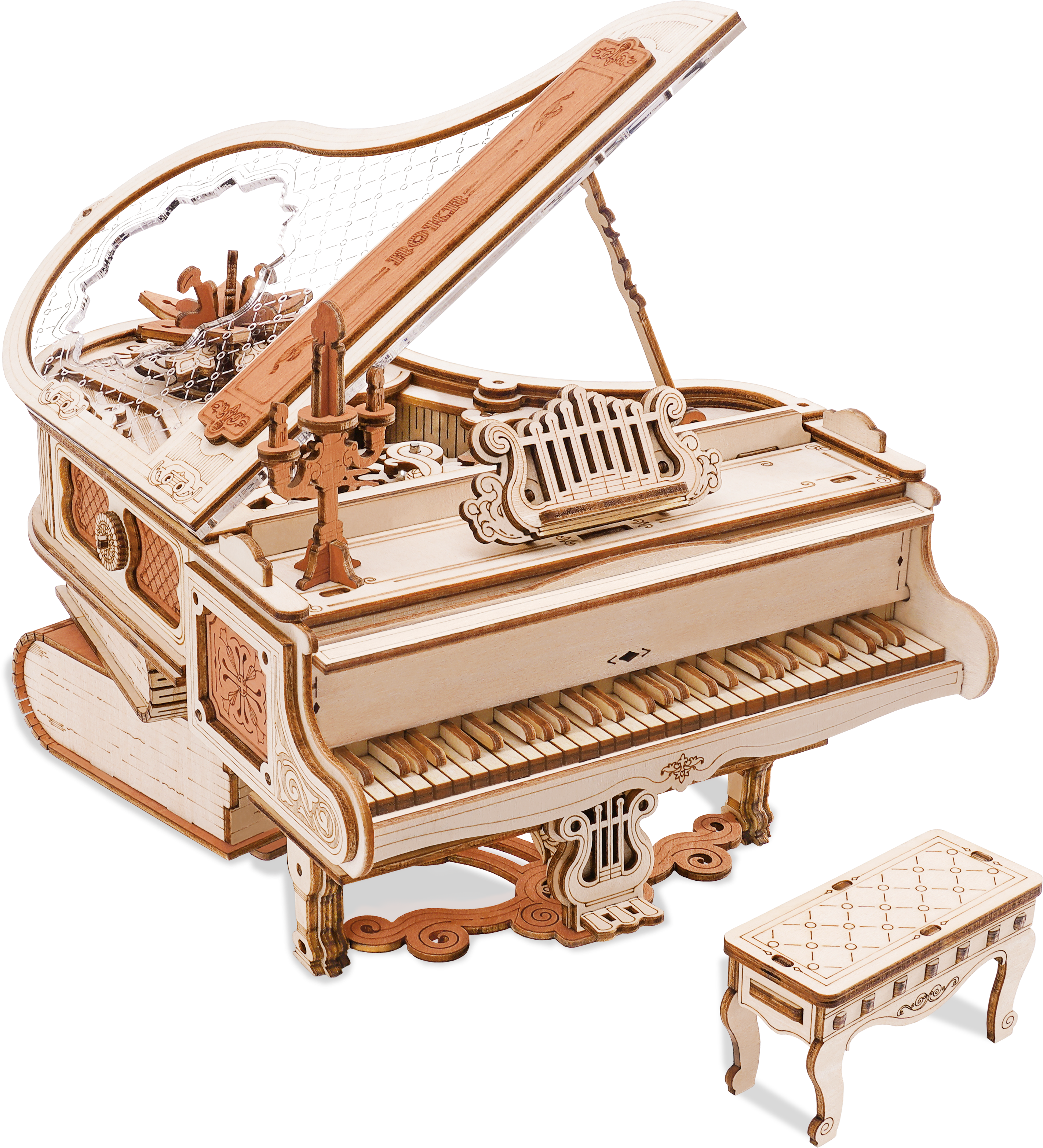 ROKR  Magic Piano    3D Holzpuzzle: Eine Melodie aus Holz & Fantasie