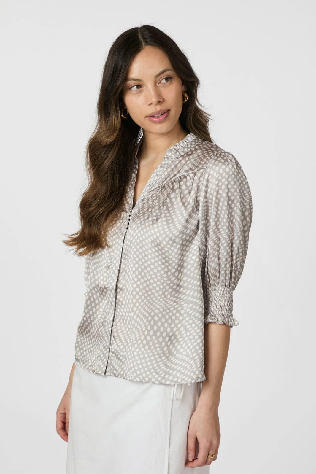 Neo Noir Diana Vibrant Dot Blouse 163423