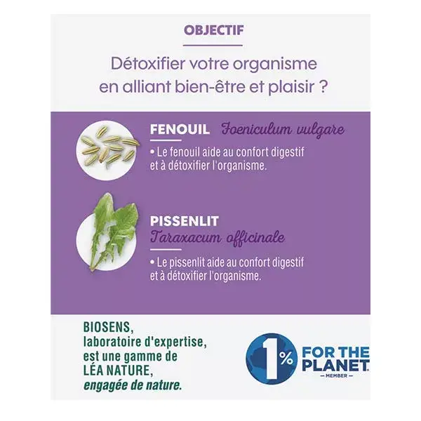 Biosens Infusion Détox Foie Bio 30g