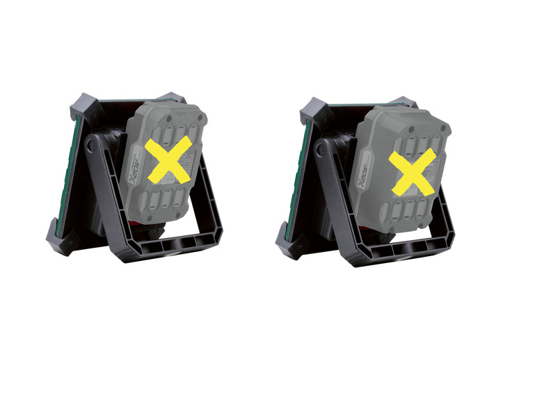 Accu-LED-bouwlamp 20 V zonder accu en lader