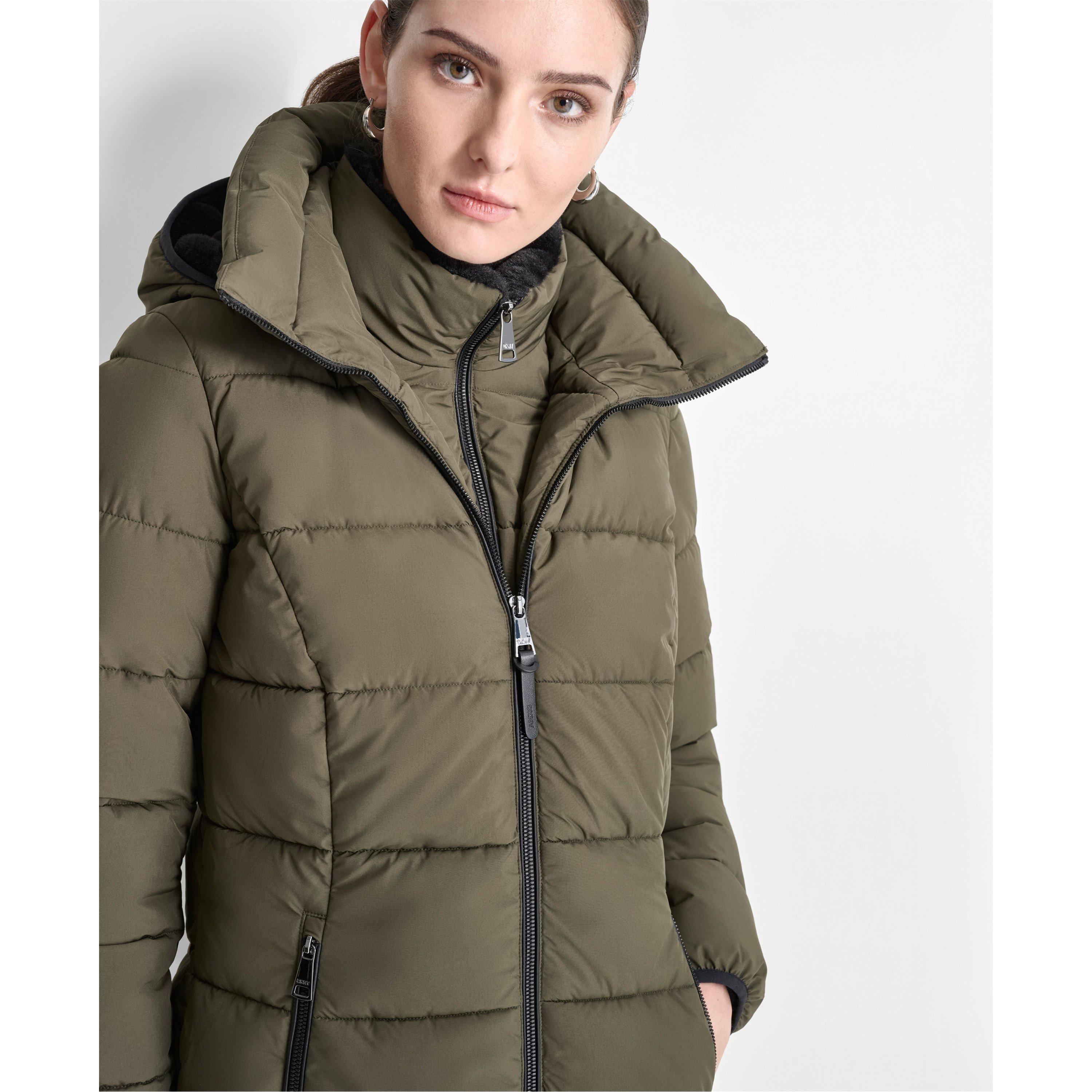 DKNY Long Puffer Jacket