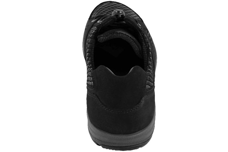 NEW FEET SKO I SORT PRÆGET RUSKIND