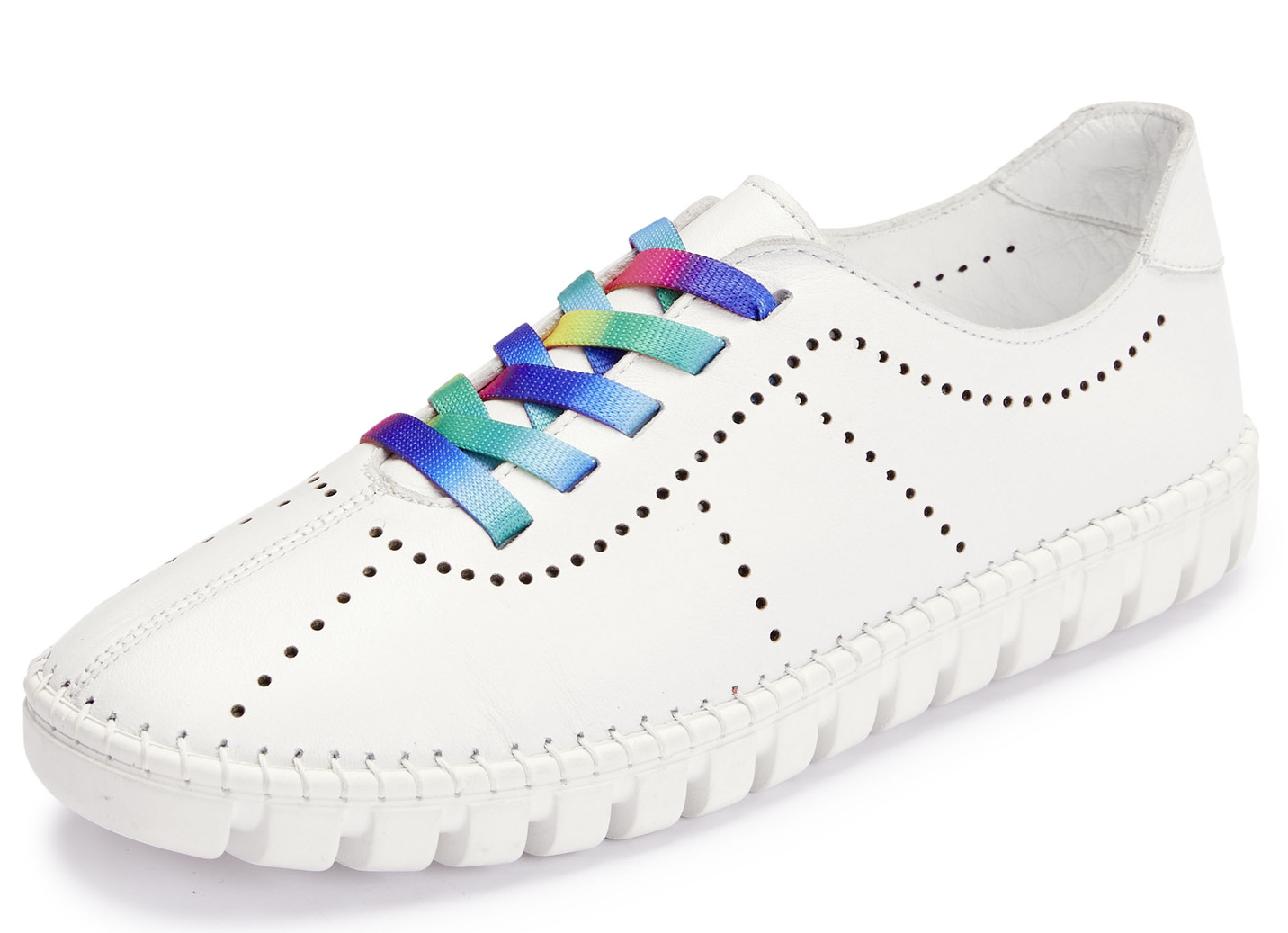 Gemini Schnürschuh mit Schnürsenkel in Regenbogen-Farben