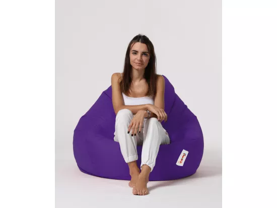 Pouf poire violet Premium XXL