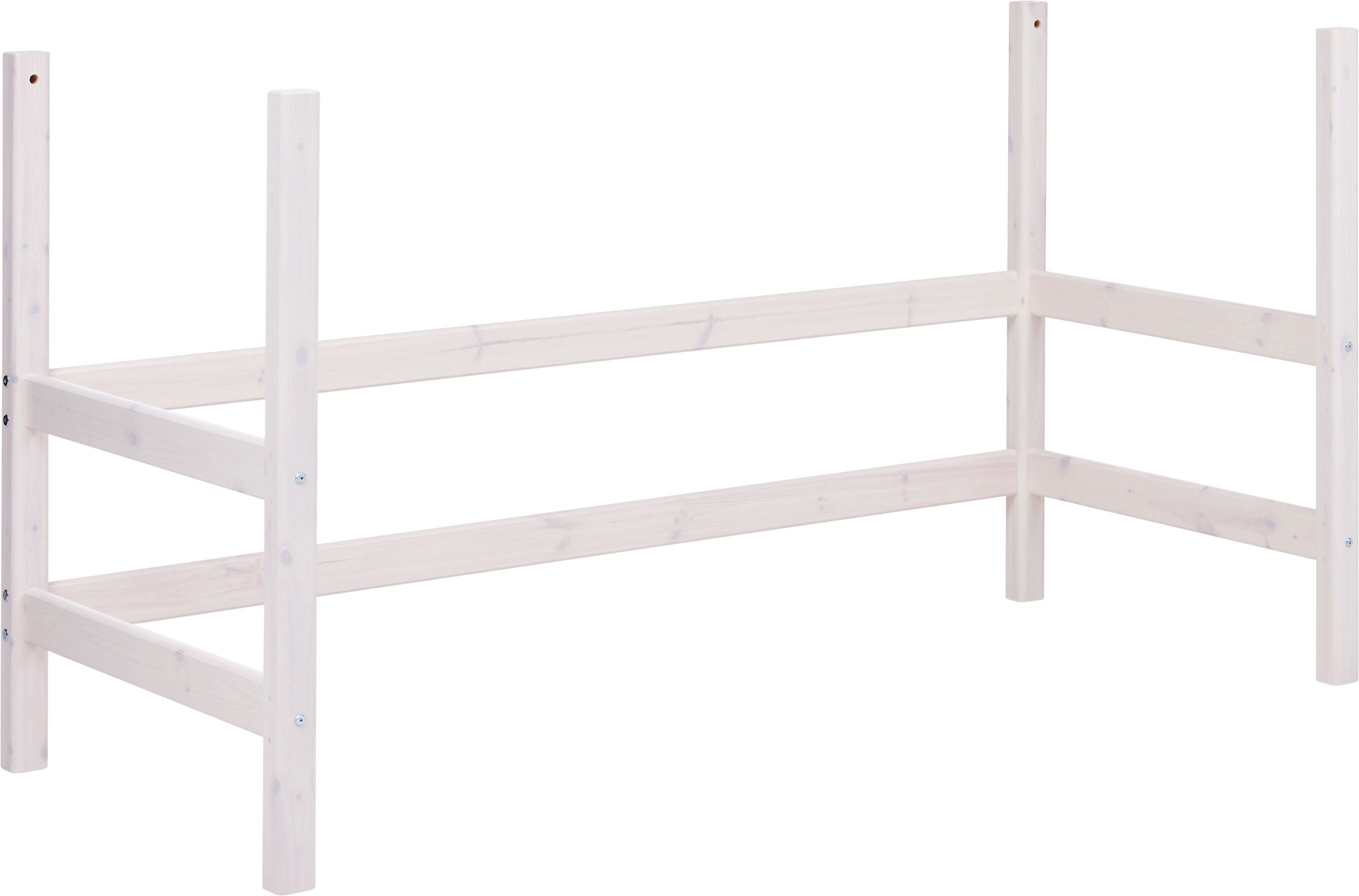 Flexa CLASSIC Pfosten für Hochbett - White Wash / B: 100.0 cm x T: 210.0 cm x H: 118.0 cm