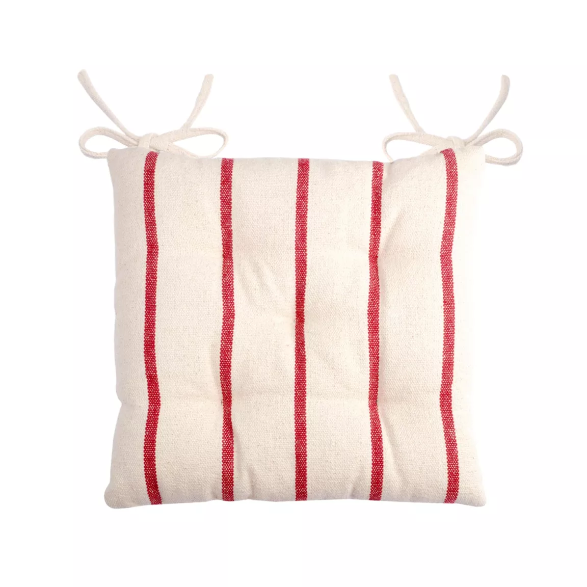 Coussin de chaise extérieur toile de coton (40 x 40 cm) Ocealys Rouge
