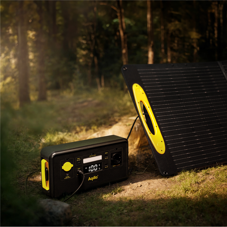 Aqiila - Sunbird P100 - Foldbart solpanel, 100W