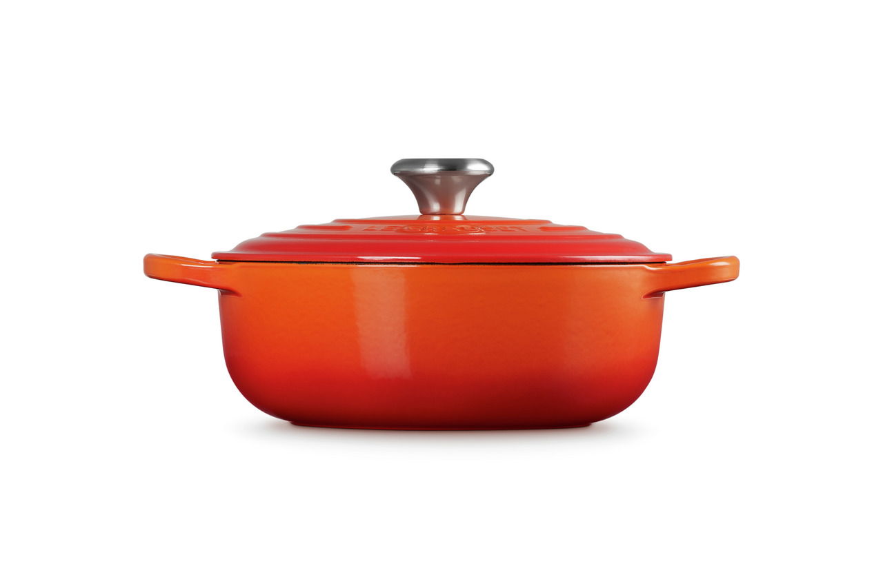 LE CREUSET Sauteuse 24cm Ofenrot SIGNATURE